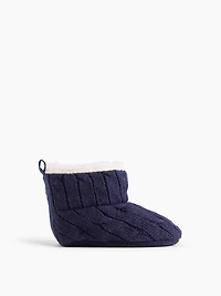 Chaussons en tricot avec doublure sherpa pour Béb