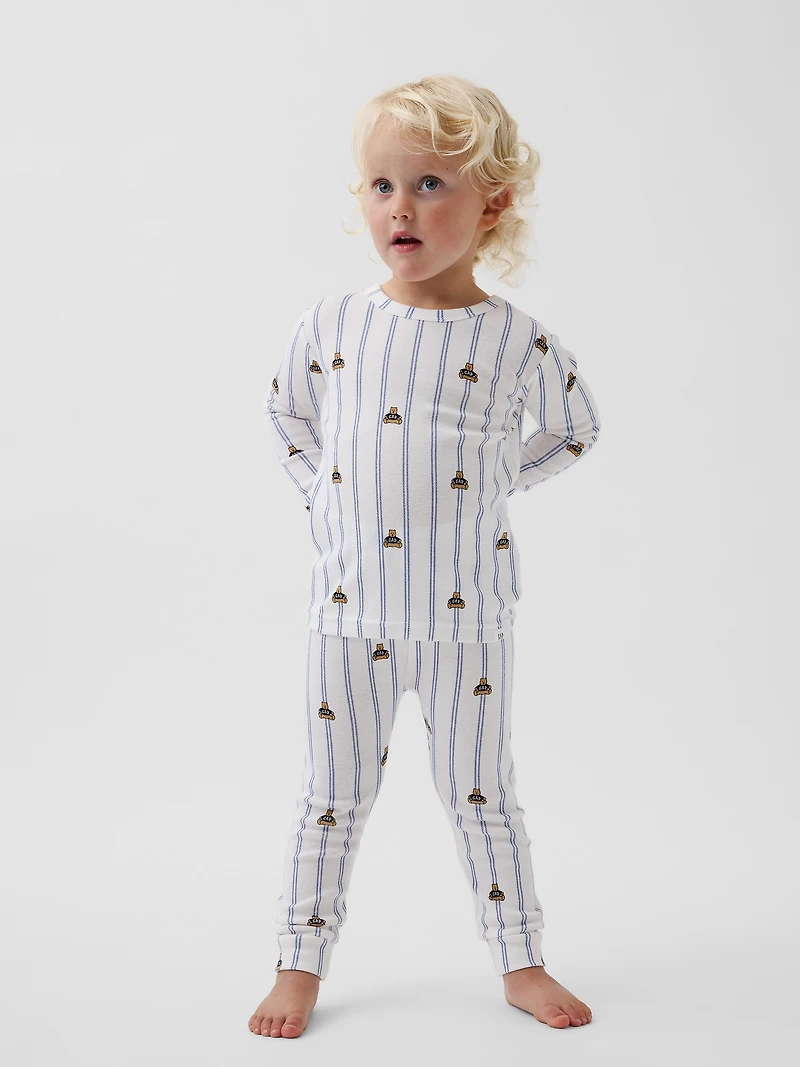 Pyjama en coton biologique brossé pour Enfant et Bébé