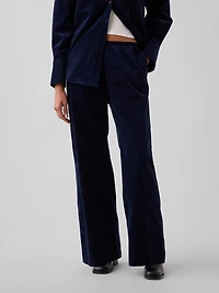 Corduroy Easy Wide-Leg Pants