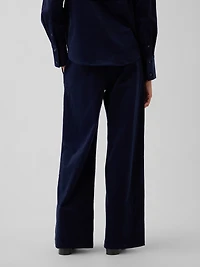 Corduroy Easy Wide-Leg Pants