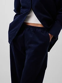 Corduroy Easy Wide-Leg Pants