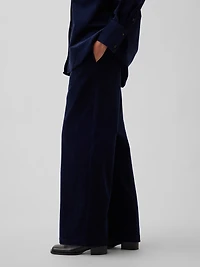 Corduroy Easy Wide-Leg Pants