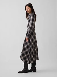 Plaid Maxi Shirtdress