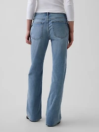 Mid Rise Relaxed Flare Jeans