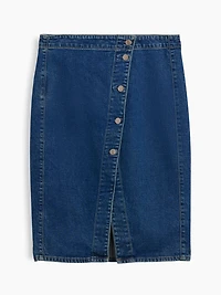 Denim Wrap Skirt