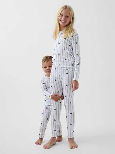 Pyjama en coton biologique brossé pour Enfant et Bébé