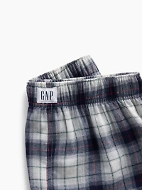 Short boxeur de pyjama en flanelle recyclée pour Enfant