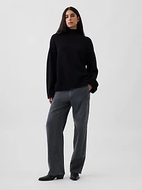 100% Cotton Oversized Turtleneck Sweater