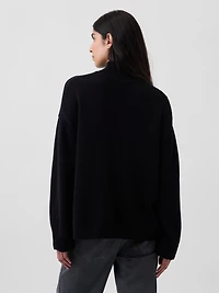 100% Cotton Oversized Turtleneck Sweater