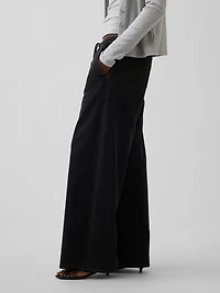 Mid Rise Knit Easy Baggy Jeans