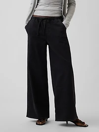 Mid Rise Knit Easy Baggy Jeans