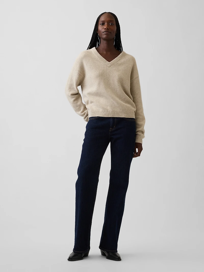 CashSoft Oversized V-Neck Sweater