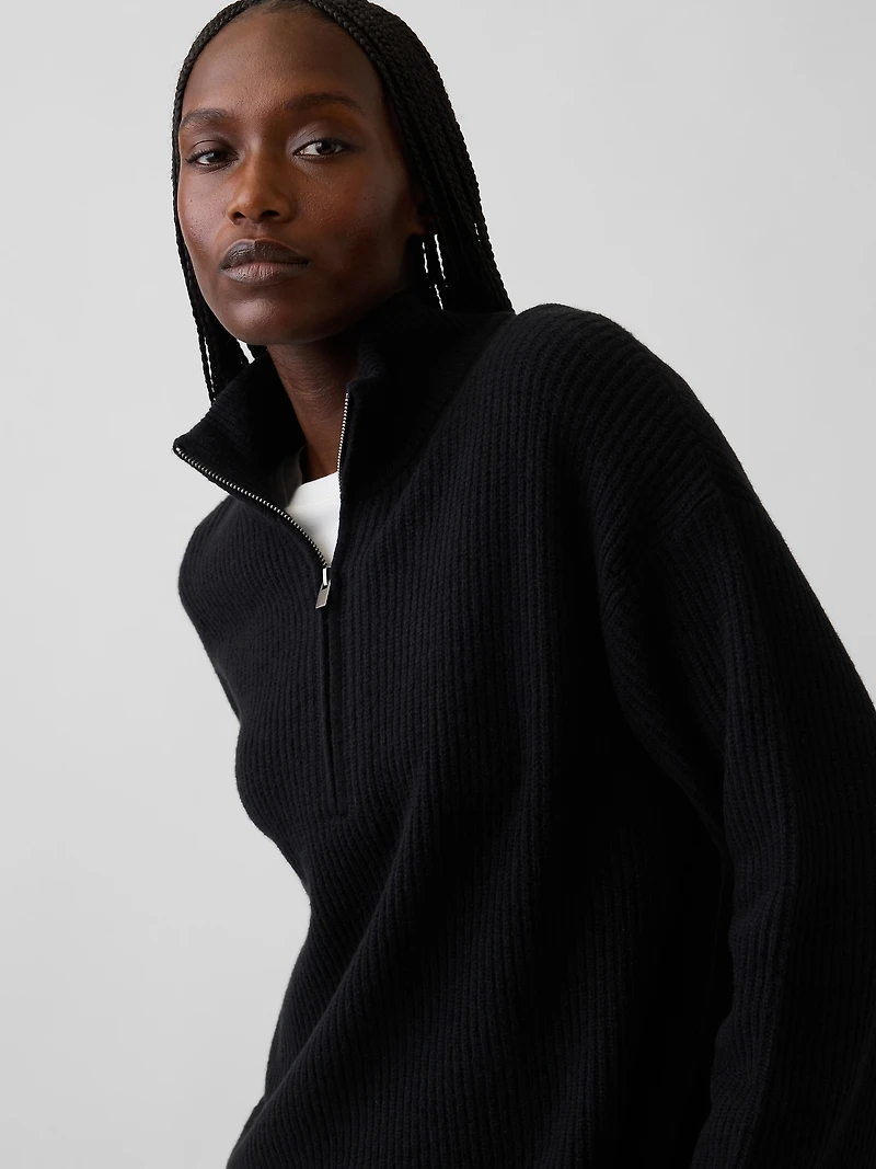 CashSoft Oversized Half-Zip Pullover