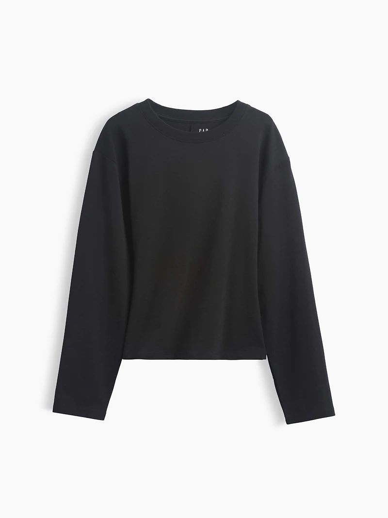Knit Fitted-Waist T-Shirt
