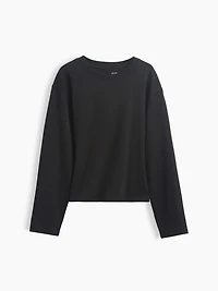 Knit Fitted-Waist T-Shirt