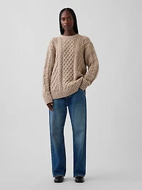 Oversized Cable-Knit Sweater