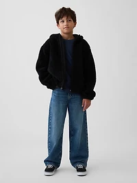 Veste à capuchon en sherpa pour Enfant