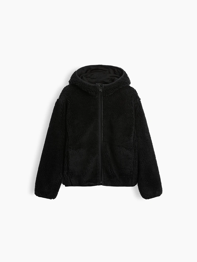 Veste à capuchon en sherpa pour Enfant