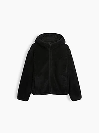 Veste à capuchon en sherpa pour Enfant