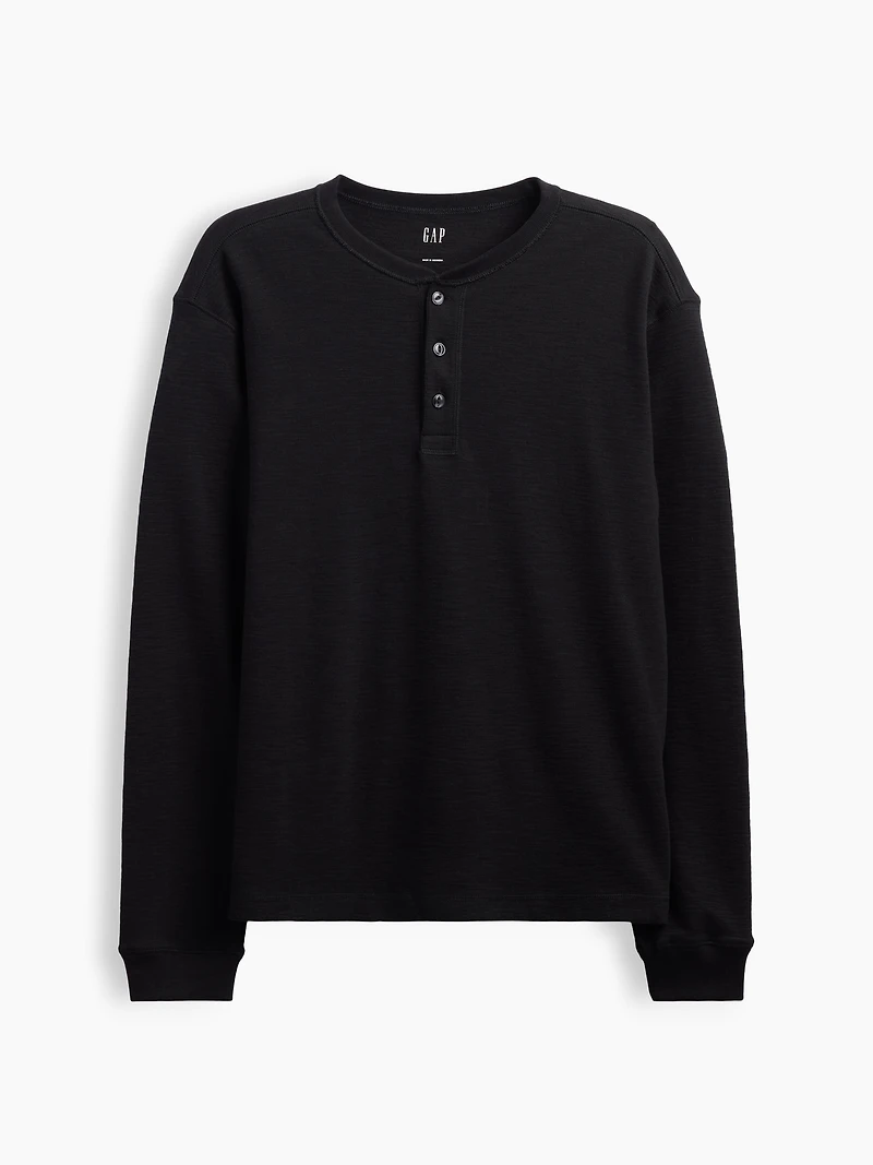 Relaxed Henley T-Shirt