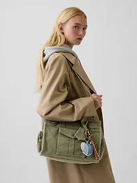 Canvas Five Pocket Satchel