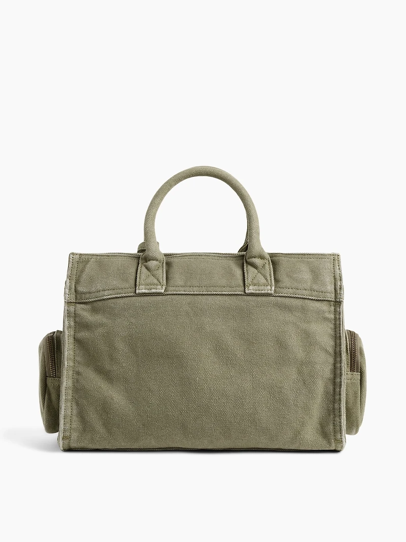 Canvas Five Pocket Satchel