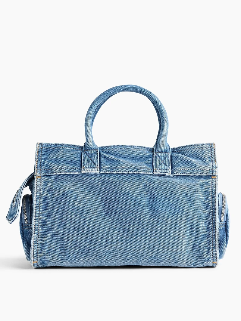 Denim Five Pocket Satchel