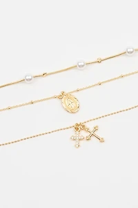 Set of 3 Pearl, Cross