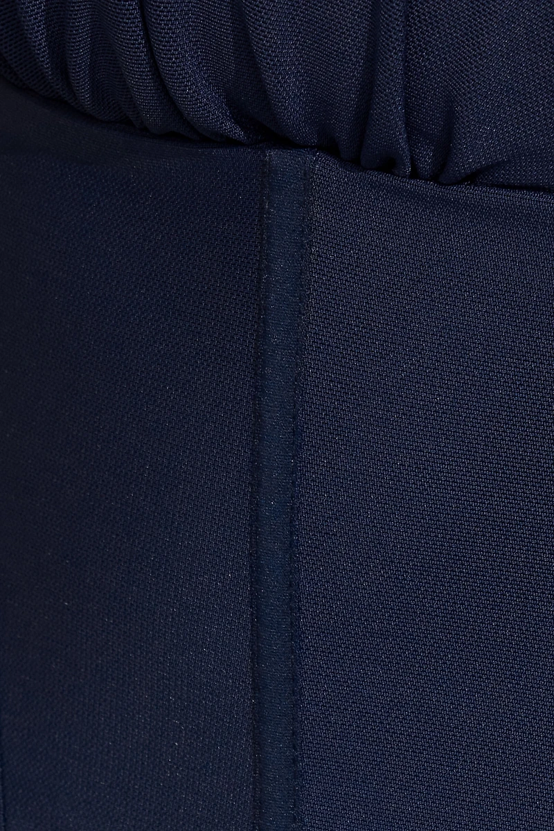 Plunge Halter Mesh Corset Top