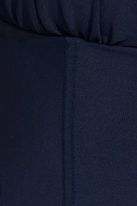 Plunge Halter Mesh Corset Top