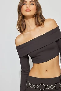 Kayla Foldover Off Shoulder Top