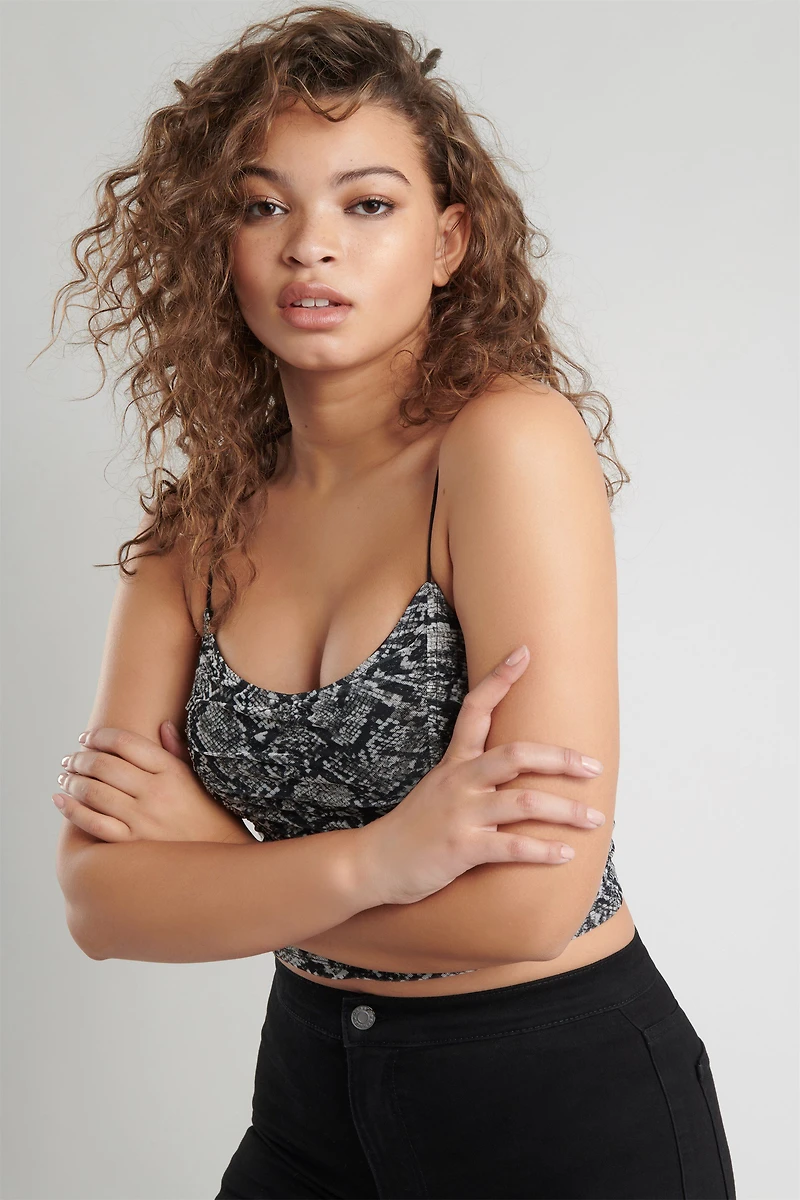 Ruched Mesh Bungee Cami