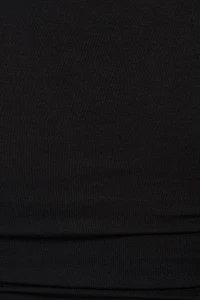 Smooth Open Neck Long Sleeve Tee