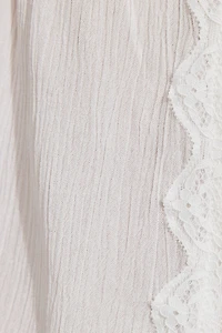 Camisole ouverte avec bordure en dentelle