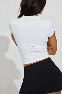 Haut polo Sleek à manches courtes