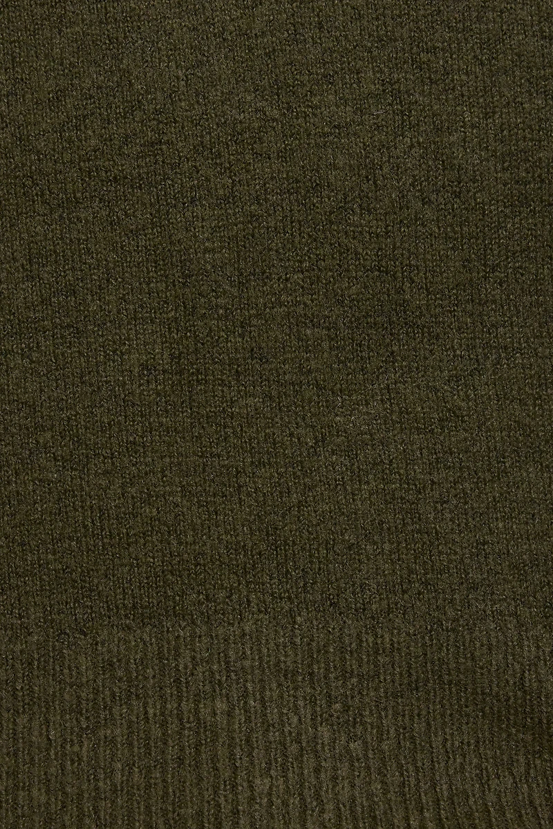 Long Sleeve Spongy Henley Sweater