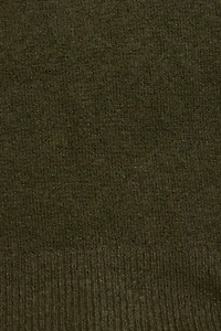 Long Sleeve Spongy Henley Sweater