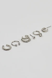 Ensemble de 6 boucles d’oreilles en grappes