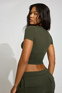 Crewneck Cropped T-Shirt