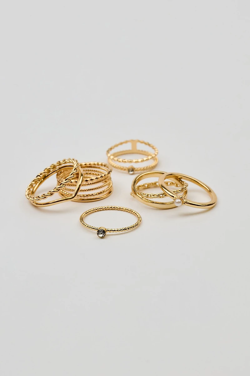 Set of 6 Super Delicate Rings