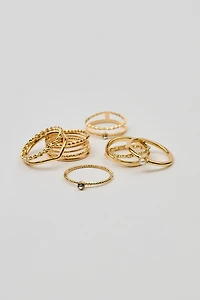 Set of 6 Super Delicate Rings