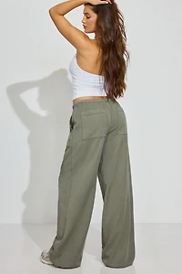 Twill Pull-On Pants