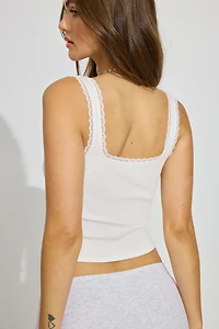 Camisole côtelée