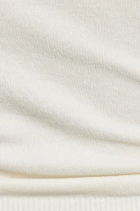 Camisole en chenille à col V avec petites bretelles