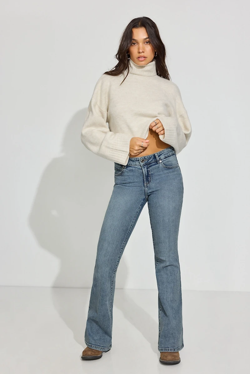 Spongy Cropped Turtleneck