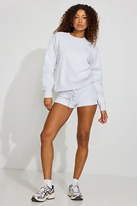 Sweatshirt emblématique à col rond en SoftTerry