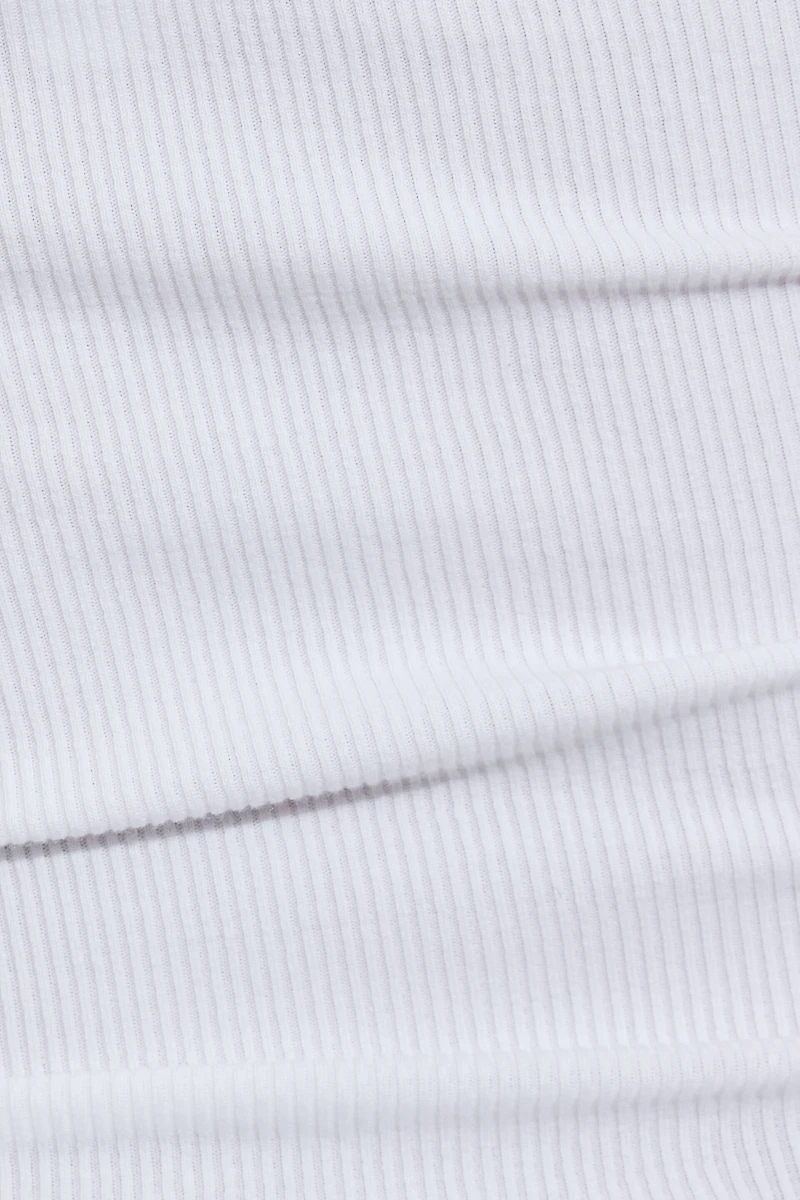 Scoop Ribbed Halter Top