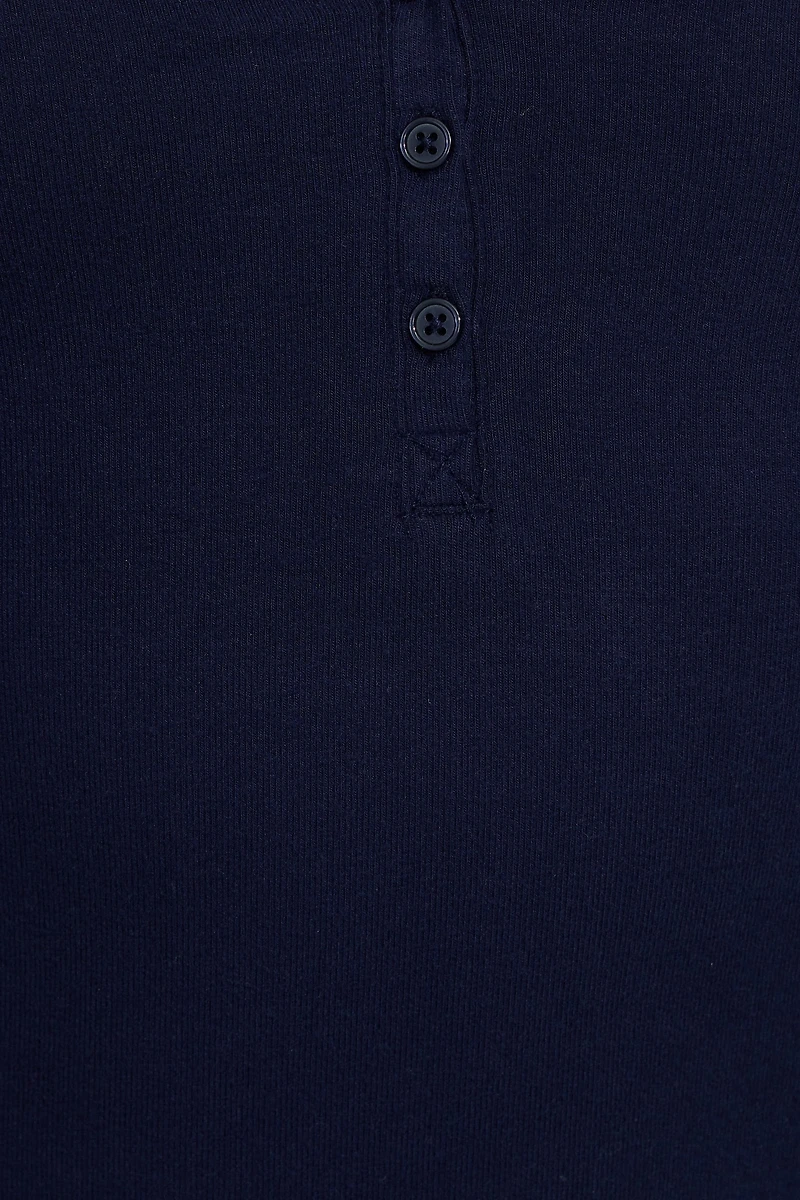Brushed Jersey Henley