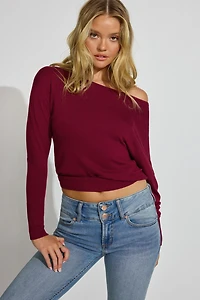 Rae Asymmetric Fine Sweater