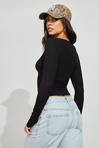 Crossover Long Sleeve Top